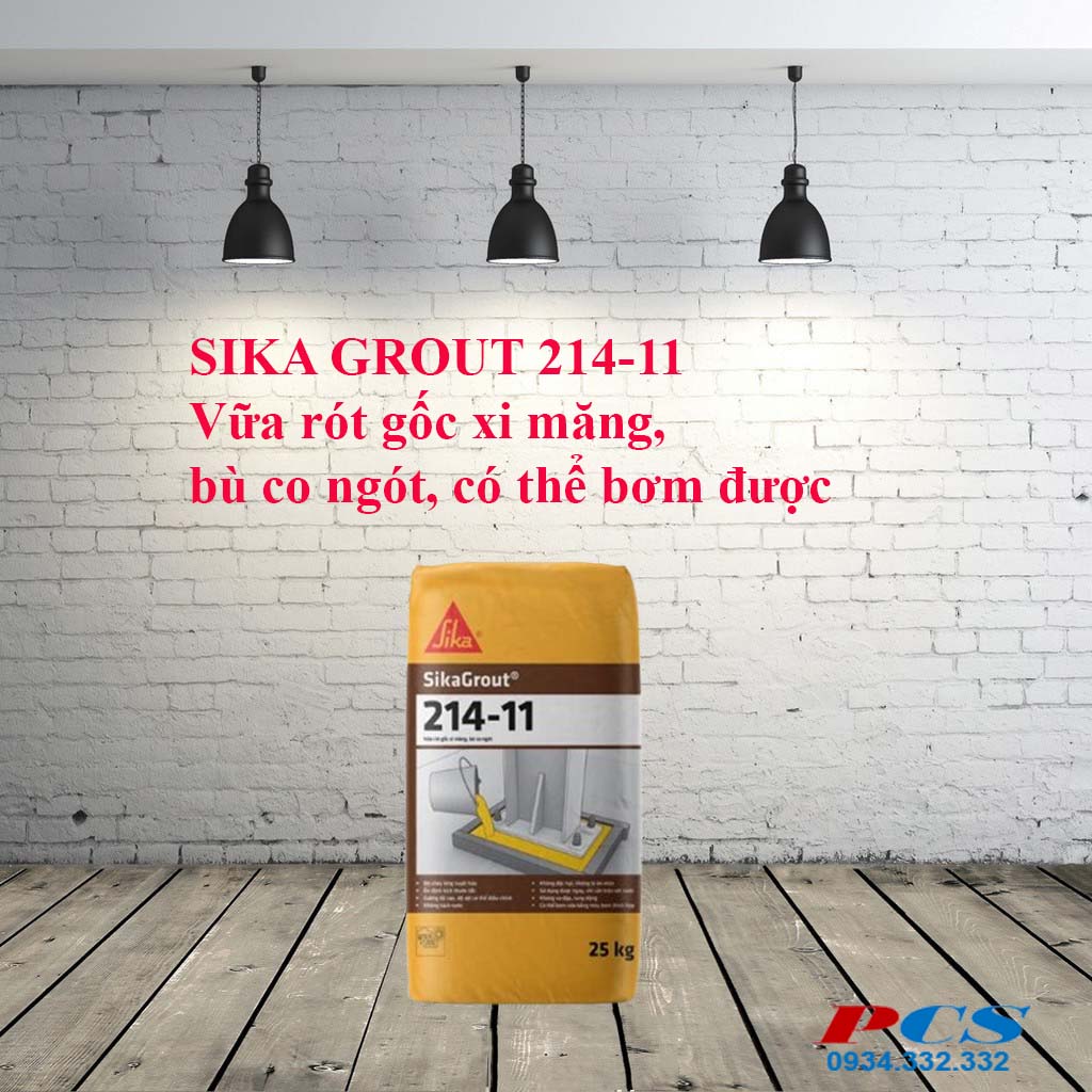 Sikagrout 214-11 - Vữa rót gốc xi măng, bù co ngót, có thể bơm được